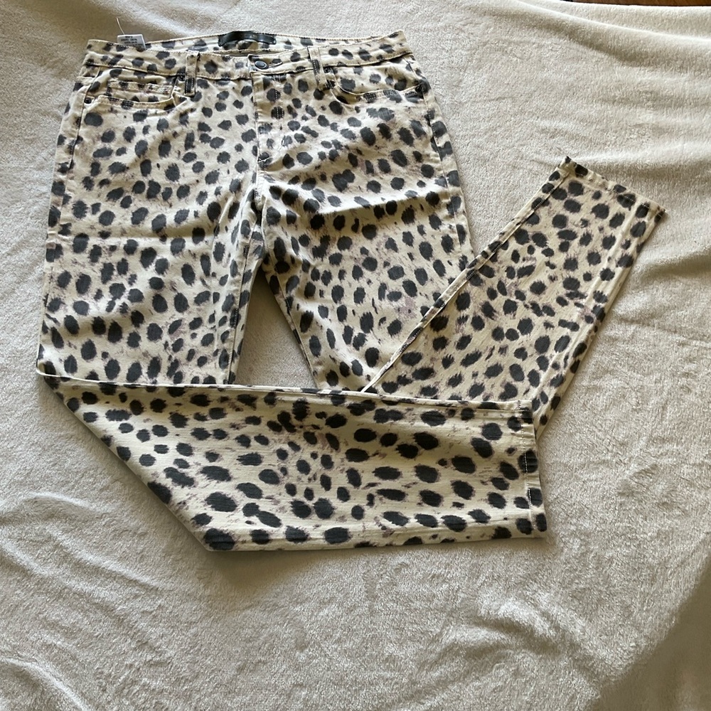 Joe's Jeans  Charlie skinny ankle high rise Animal Print Pants size 31